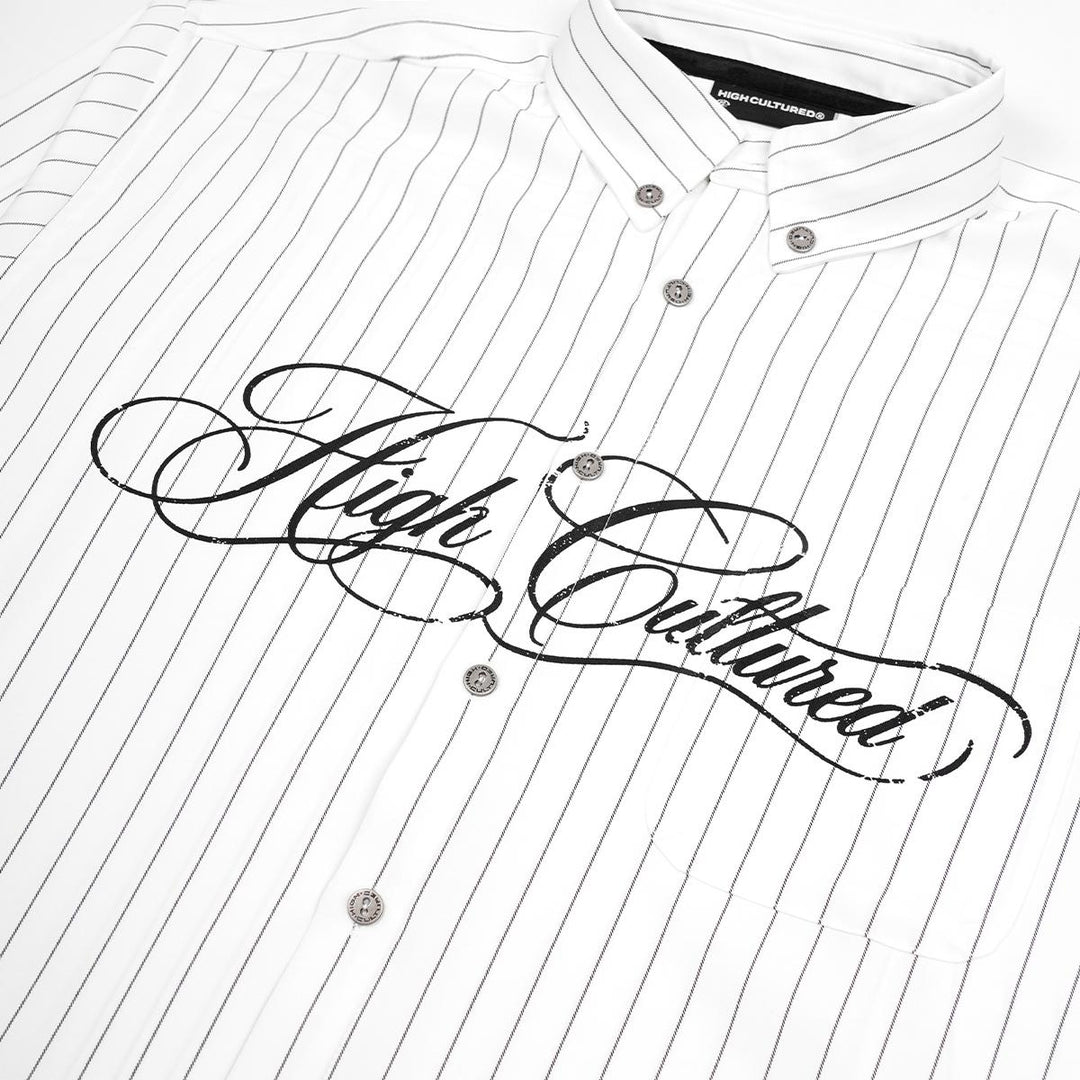 HIGH CULTURED Heritage Script Oxford Long Sleeve Shirt - 272