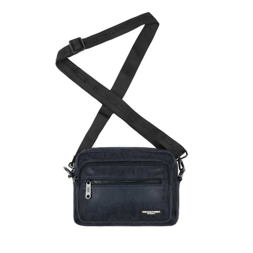 Aged Leather Cross Body Shoulder Bag - 80