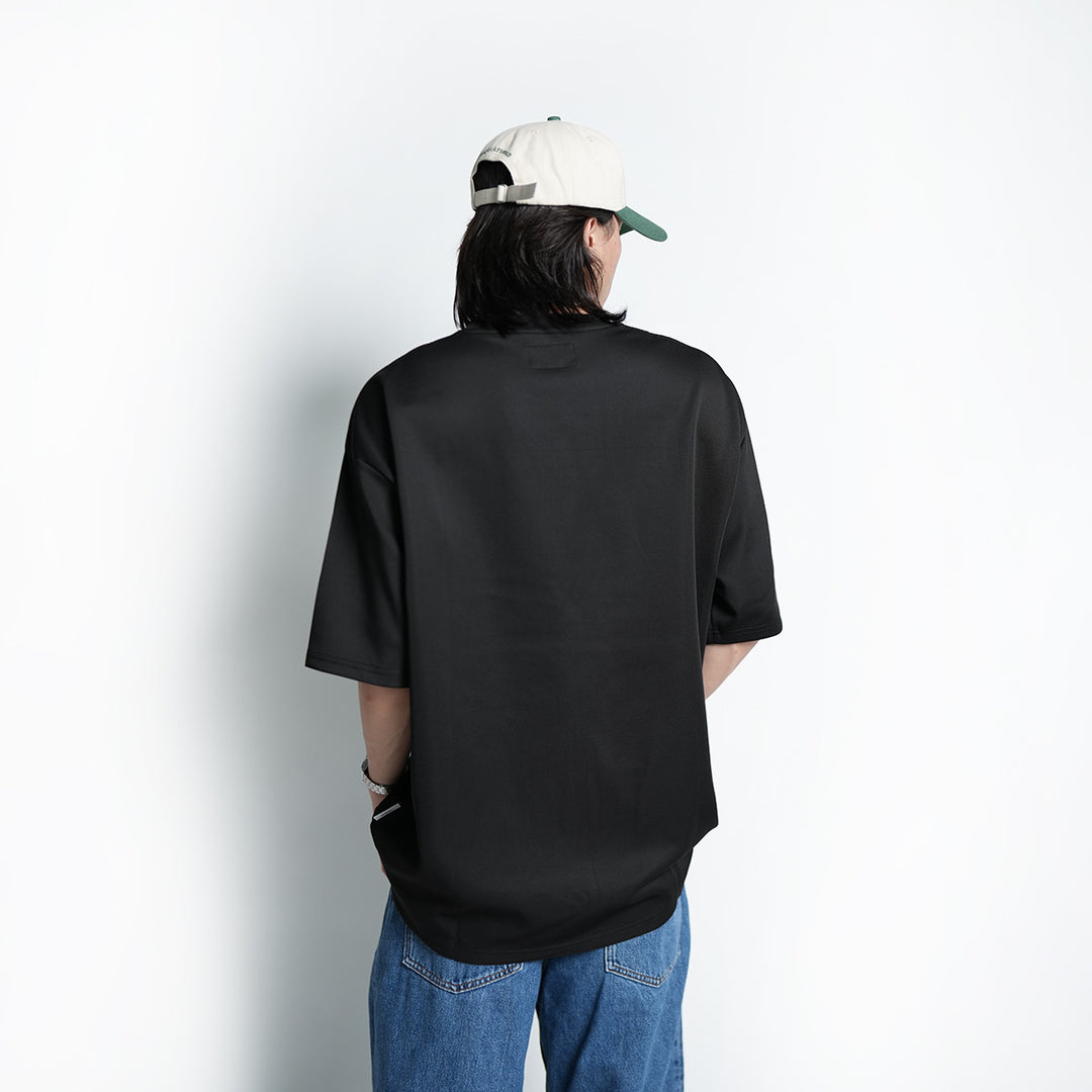 Hugh Space Cotton Loose Tee - 1023