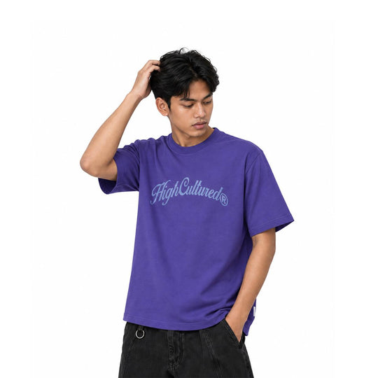 HIGH CULTURED Retro Script Tee - 1207