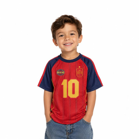HIGH CULTURED Spain World Cup Kids Jersey Tee - 0020