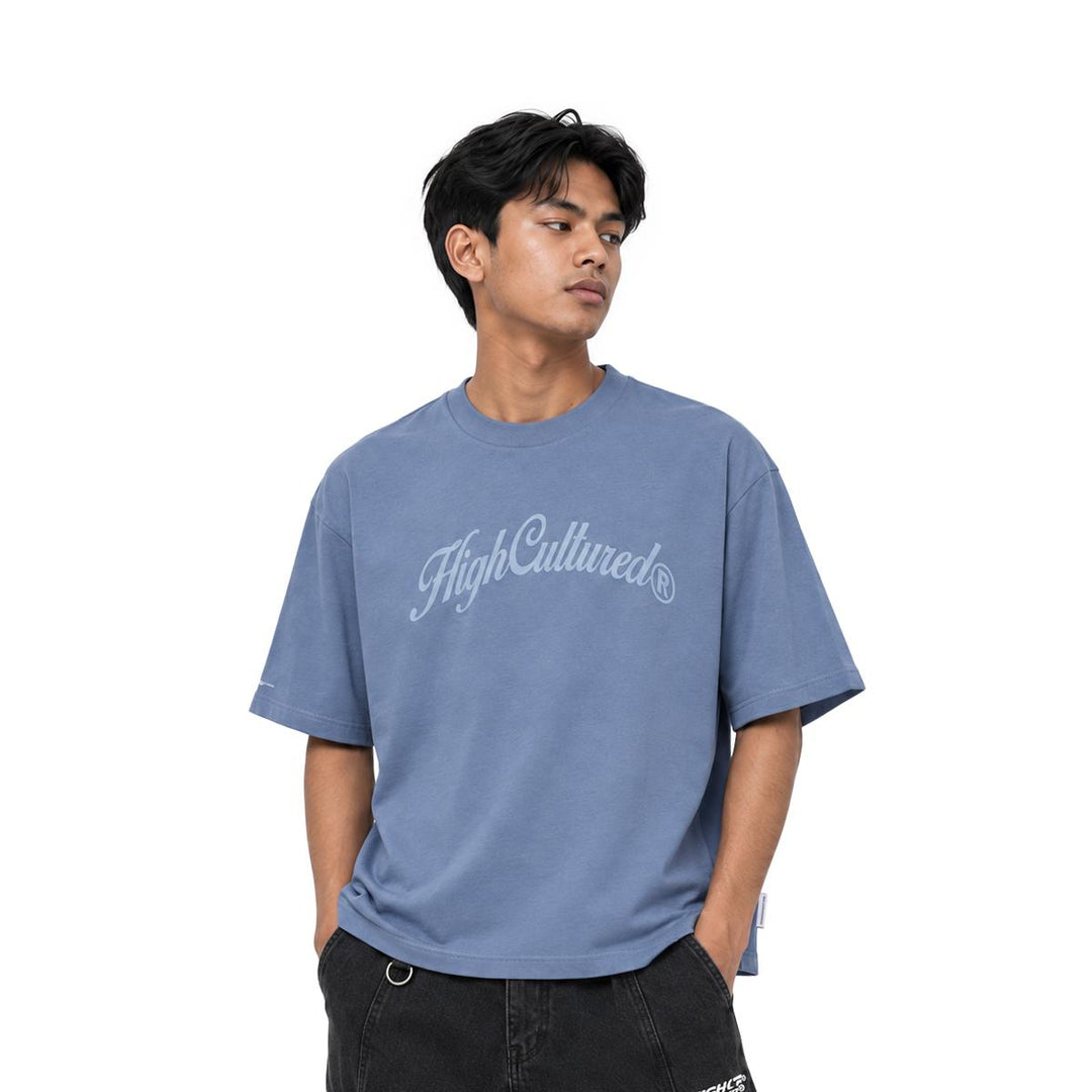 HIGH CULTURED Retro Script Tee - 1207