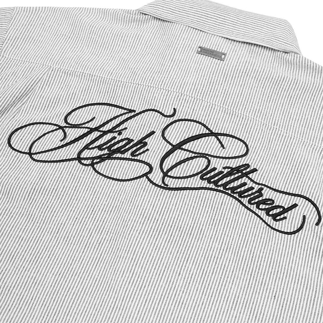HIGH CULTURED Heritage Script Boxy Short Sleeve Shirt - 101