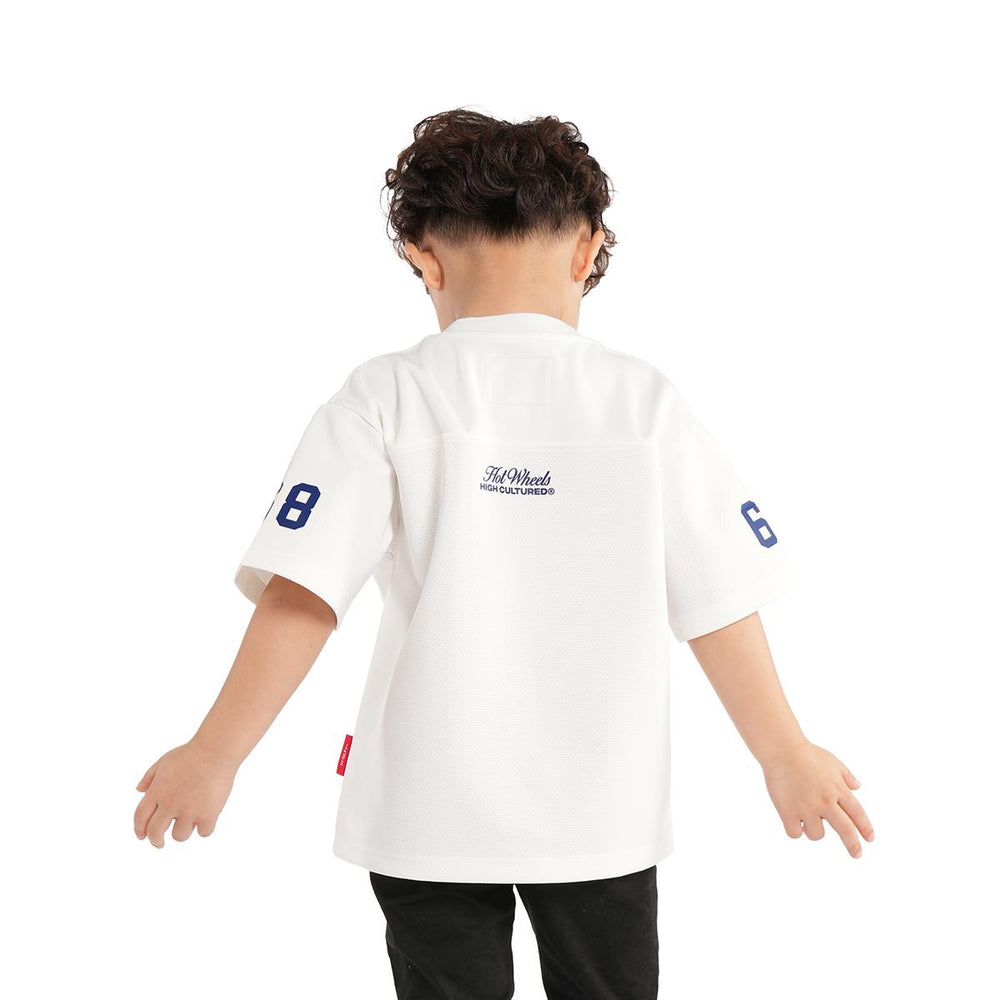Hot Wheels x HIGH CULTURED Racing Team Kids Boxy Jersey Tee - 0018