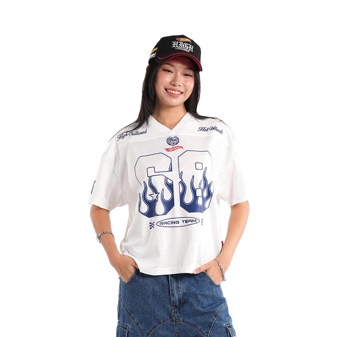 Hot Wheels x HIGH CULTURED Racing Team Boxy Jersey Tee - 1172
