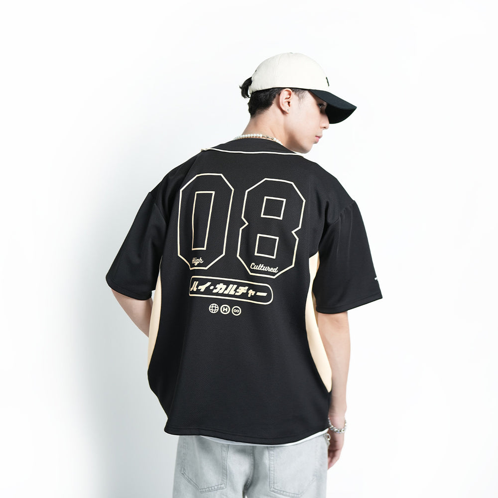 High Cultured Old English Trim Baseball Shirt - 91