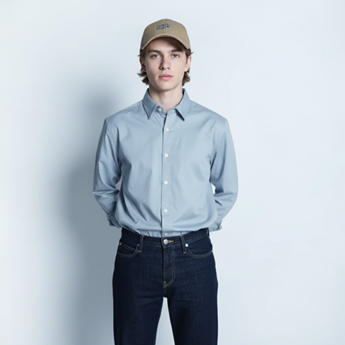 Standard Cotton Long Sleeve Shirt - 269