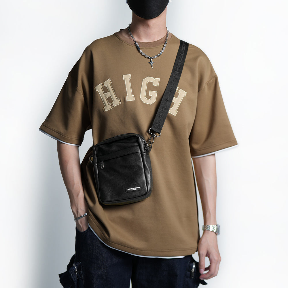 Full Grain Leather Shoulder Bag - 78