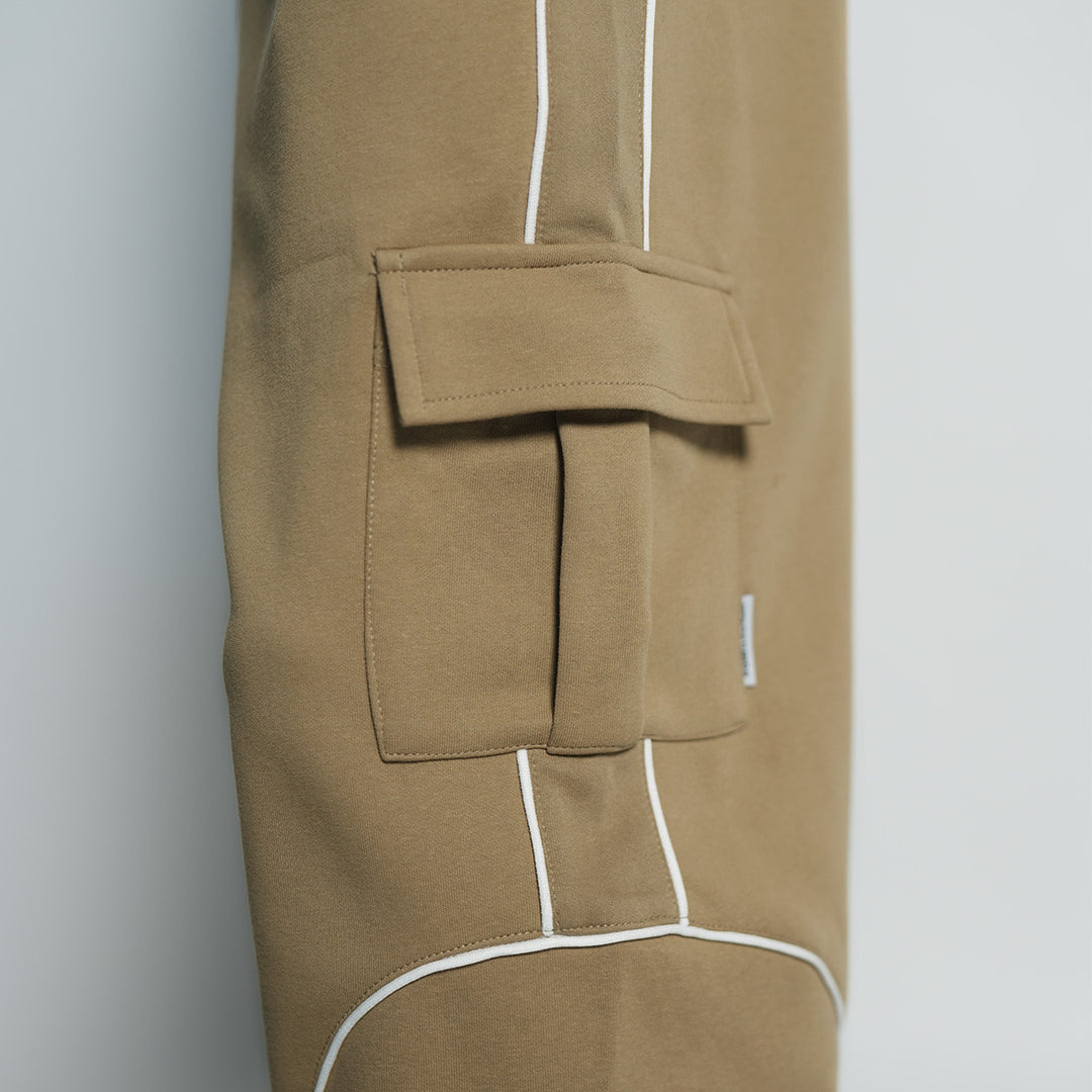 High Cultured Linear Stripes Long Cargo Pants - 153