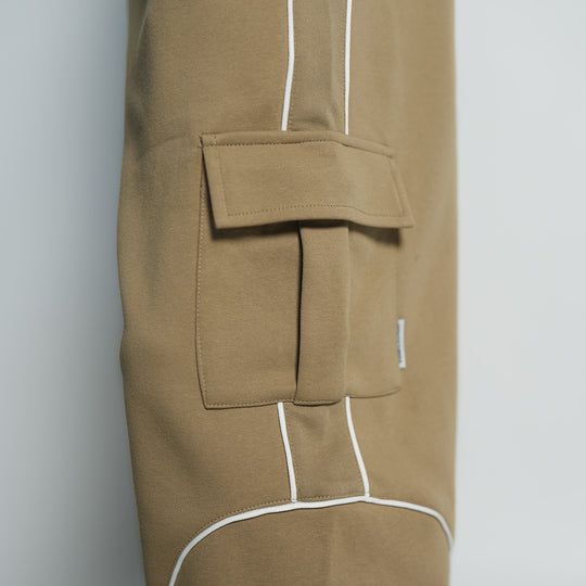 High Cultured Linear Stripes Long Cargo Pants - 153