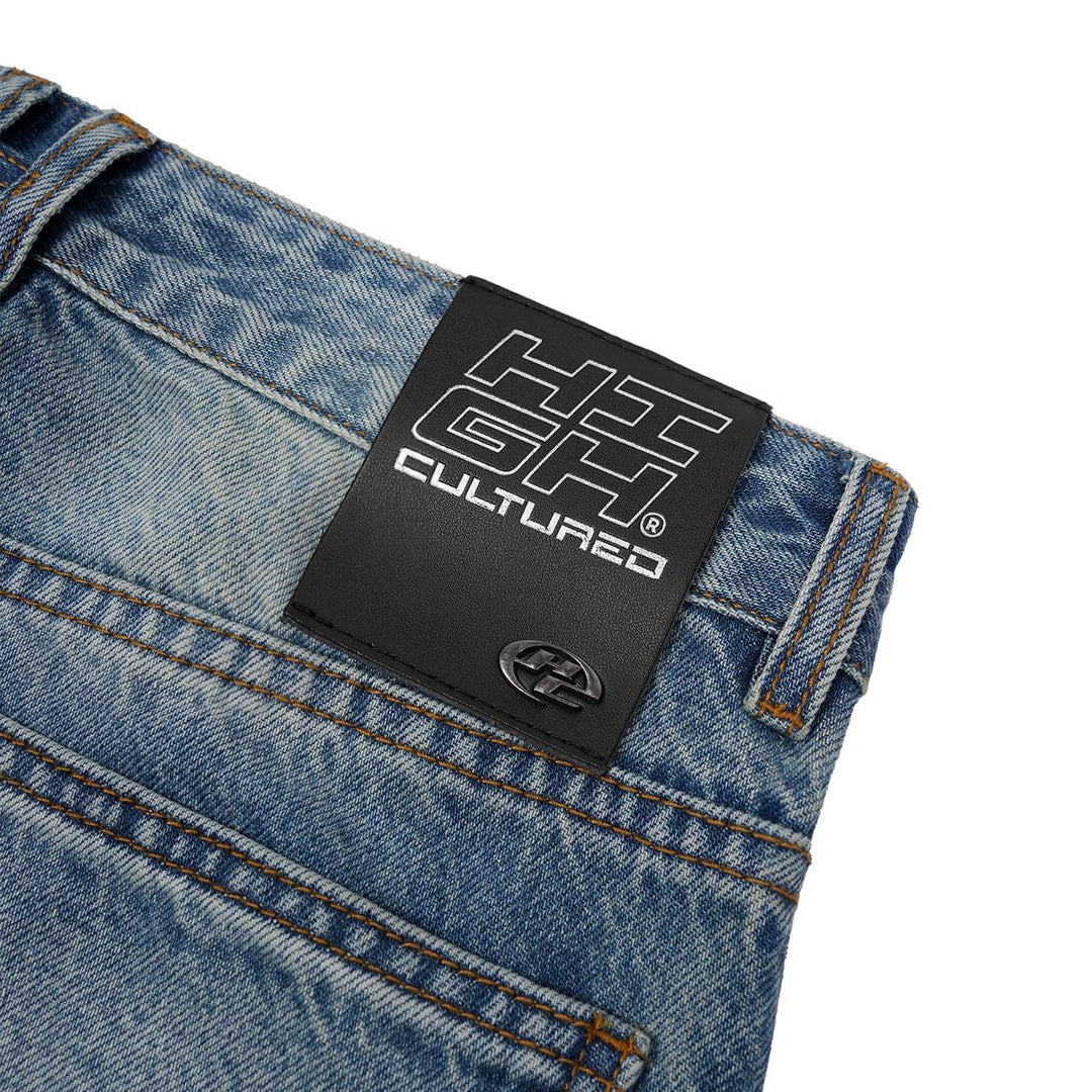HIGH CULTURED Studio Washed Loose Long Jeans - 95