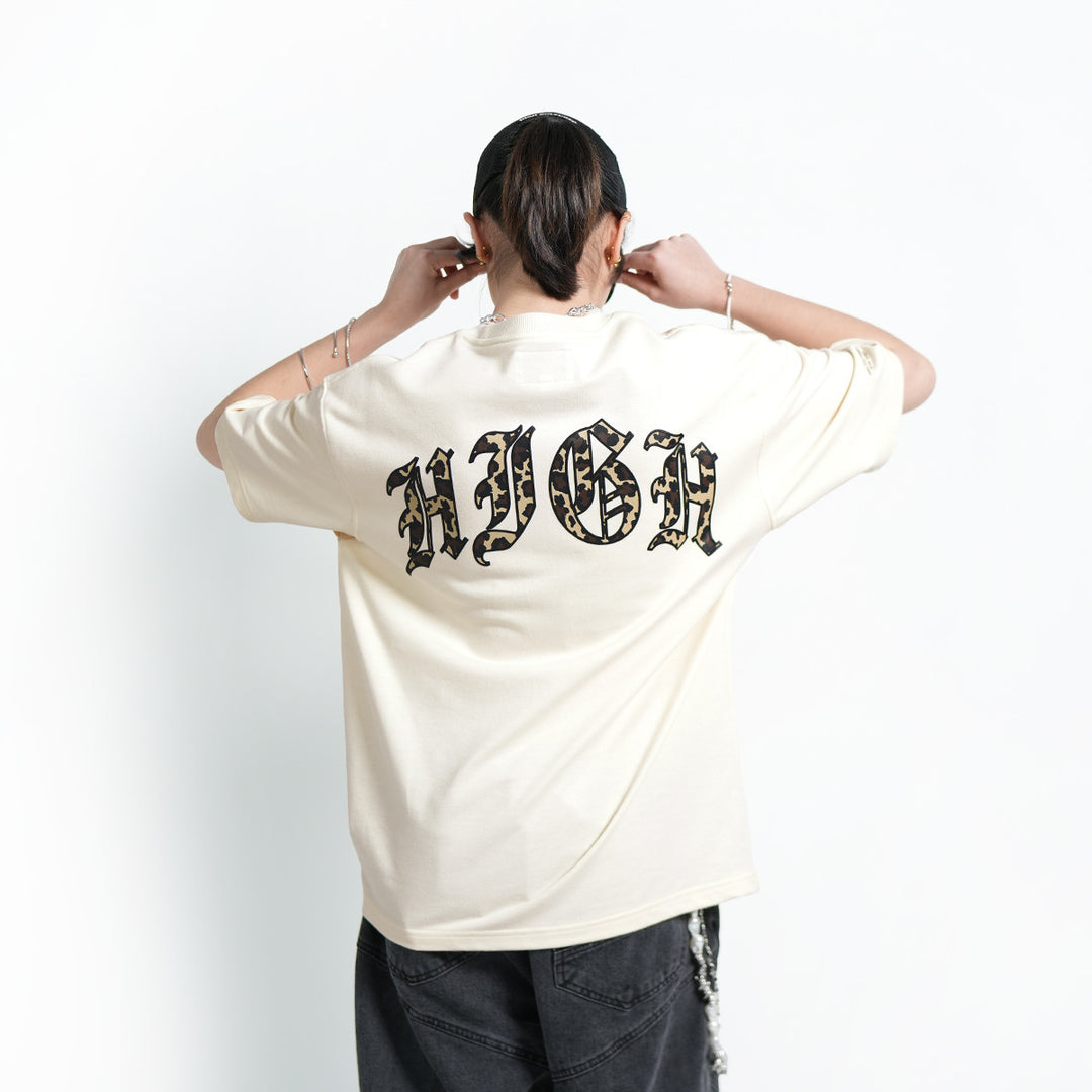 High Cultured Old English Leopard Print Tee - 1128