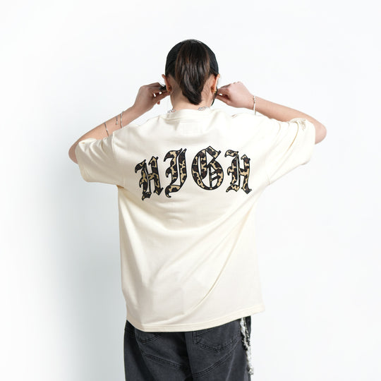 High Cultured Old English Leopard Print Tee - 1128