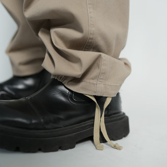 Elastic Baggy Cargo Long Pants - 151