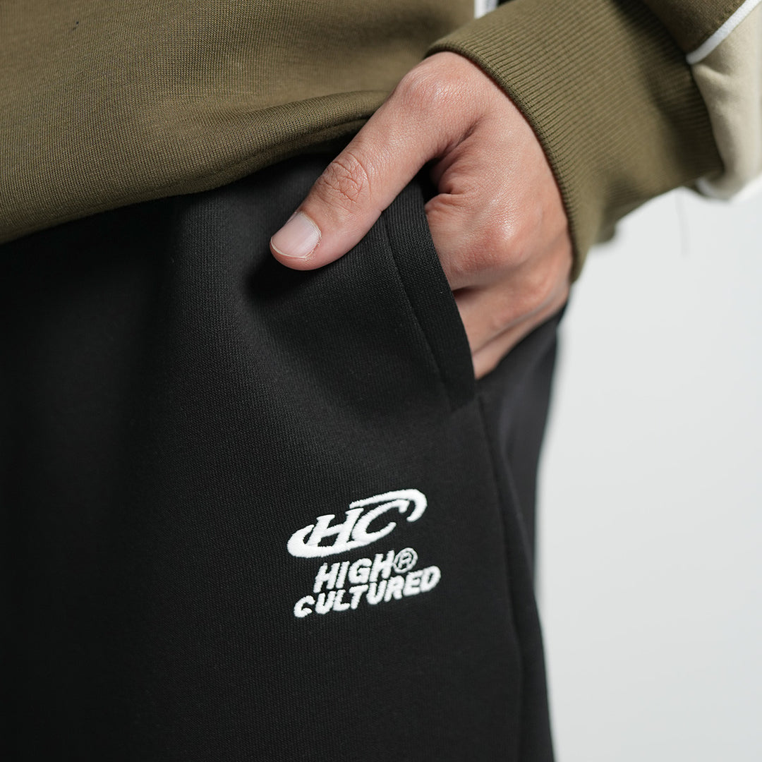 High Cultured Easy Wide Short Sweat Pants - 117