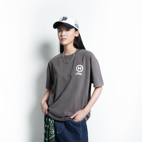 High Cultured Hyperion Logo Washed Boxy Tee - 1135