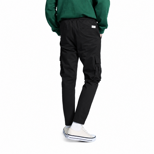 Elastic Cargo Cropped Pants - 139