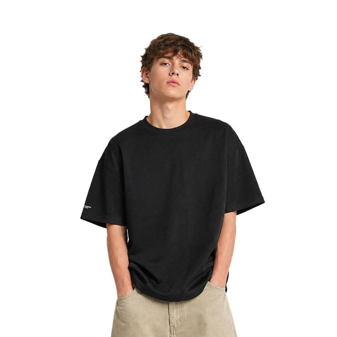 Hugh Space Cotton Loose Tee - 1023