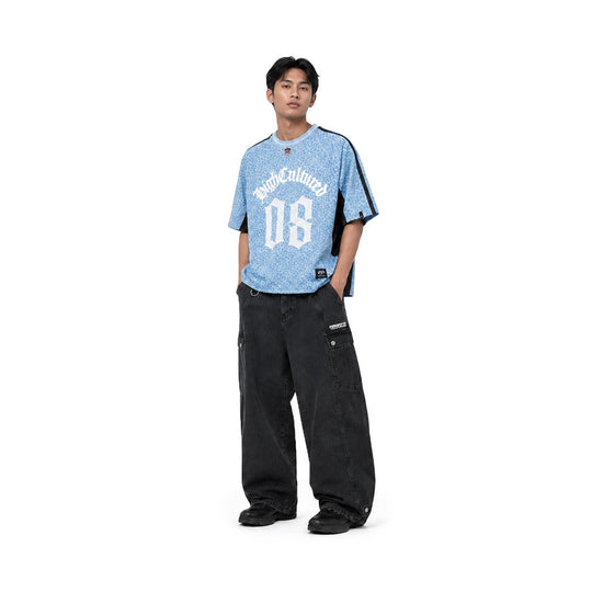 HIGH CULTURED Leopard League Boxy Jersey Tee - 1204