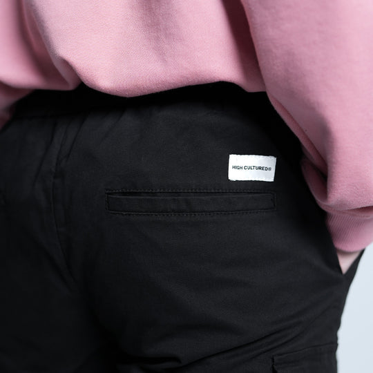 Elastic Cargo Short Pants - 104