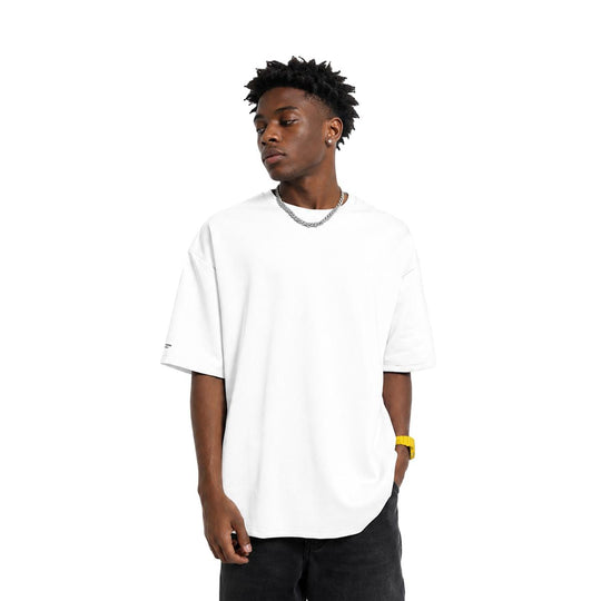 Hugh Space Cotton Loose Tee - 1023