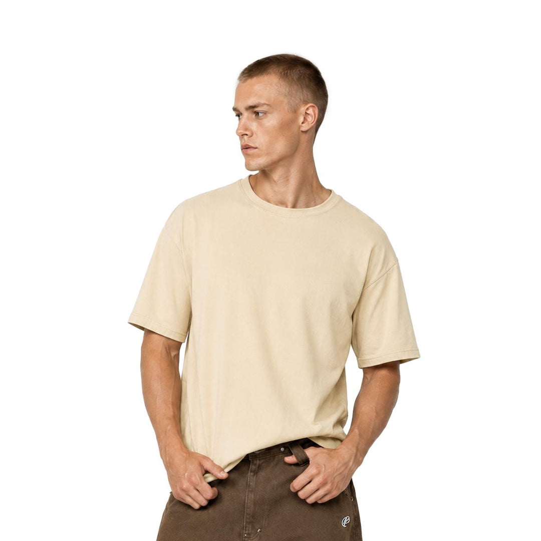 Hugh Space Cotton Loose Tee - 1023