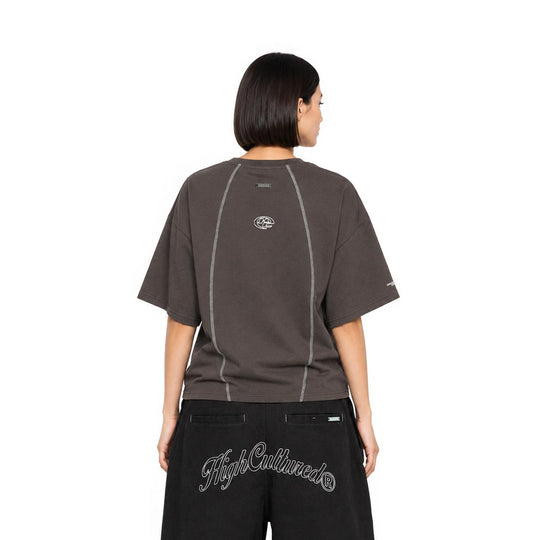HIGH CULTURED Pulse Contrast Stitch Boxy Tee - 1195