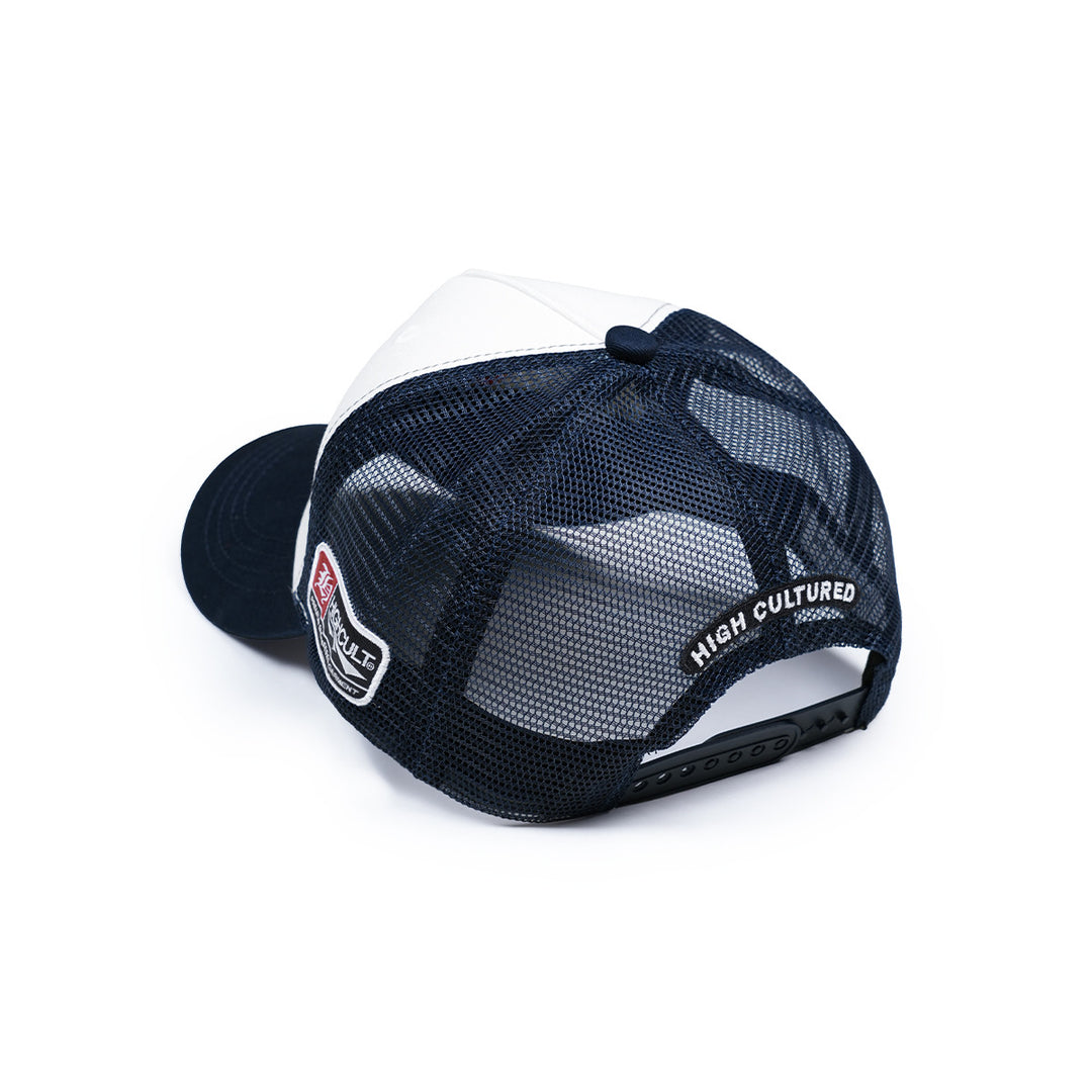 HIGH Round Opulent Logo Mesh A-Frame Cap - 199