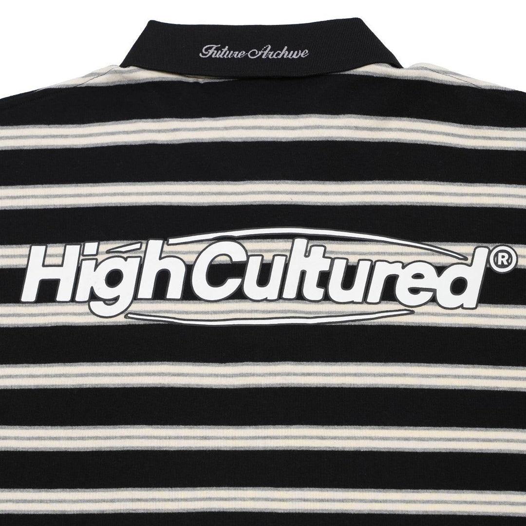 Street Era Metro Striped Boxy Collar Tee - 147