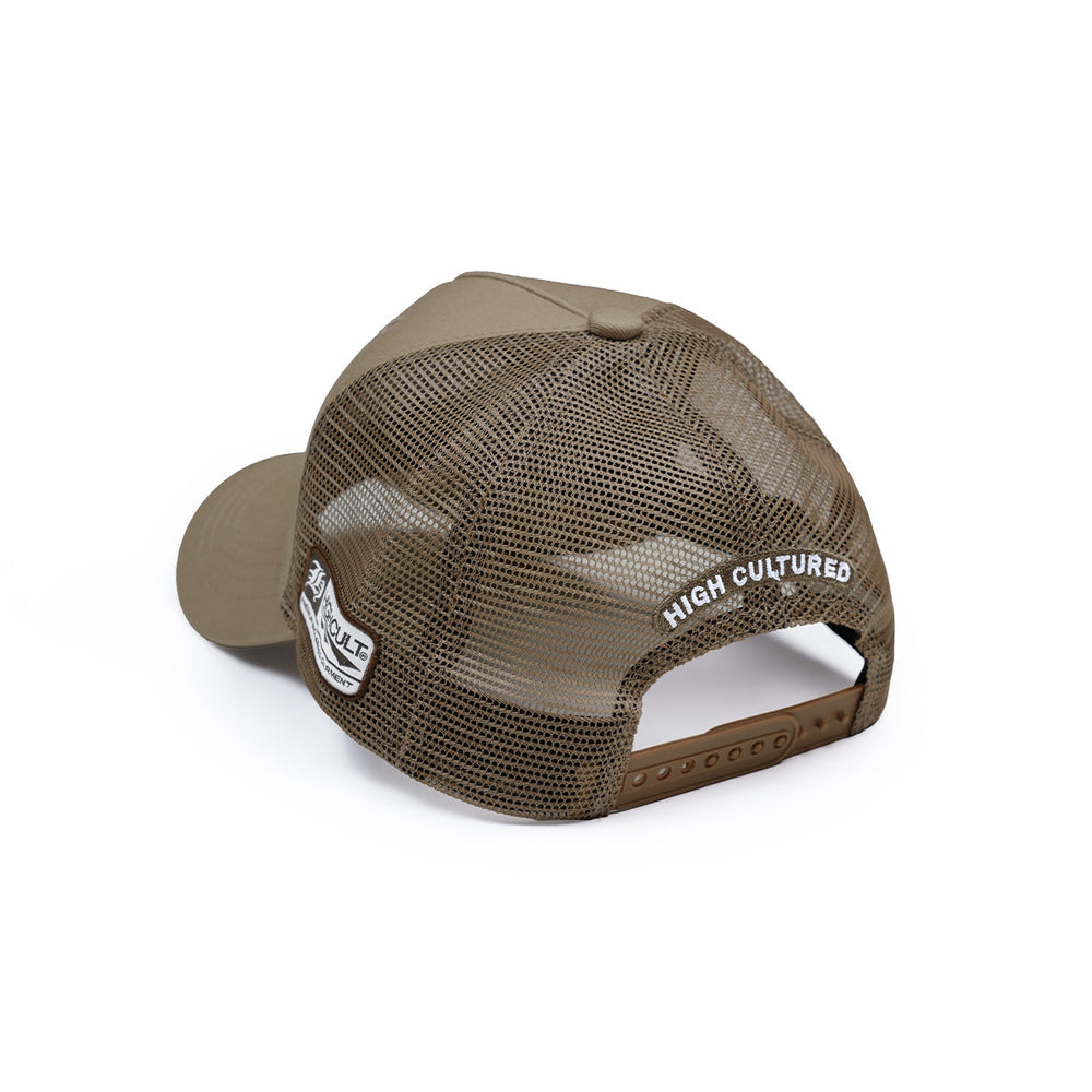 HIGH Round Opulent Logo Mesh A-Frame Cap - 199