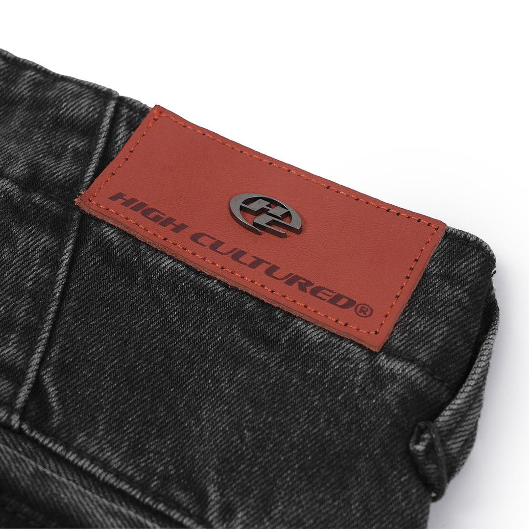 HIGH CULTURED Washed Barrel Cargo Long Jeans - 100