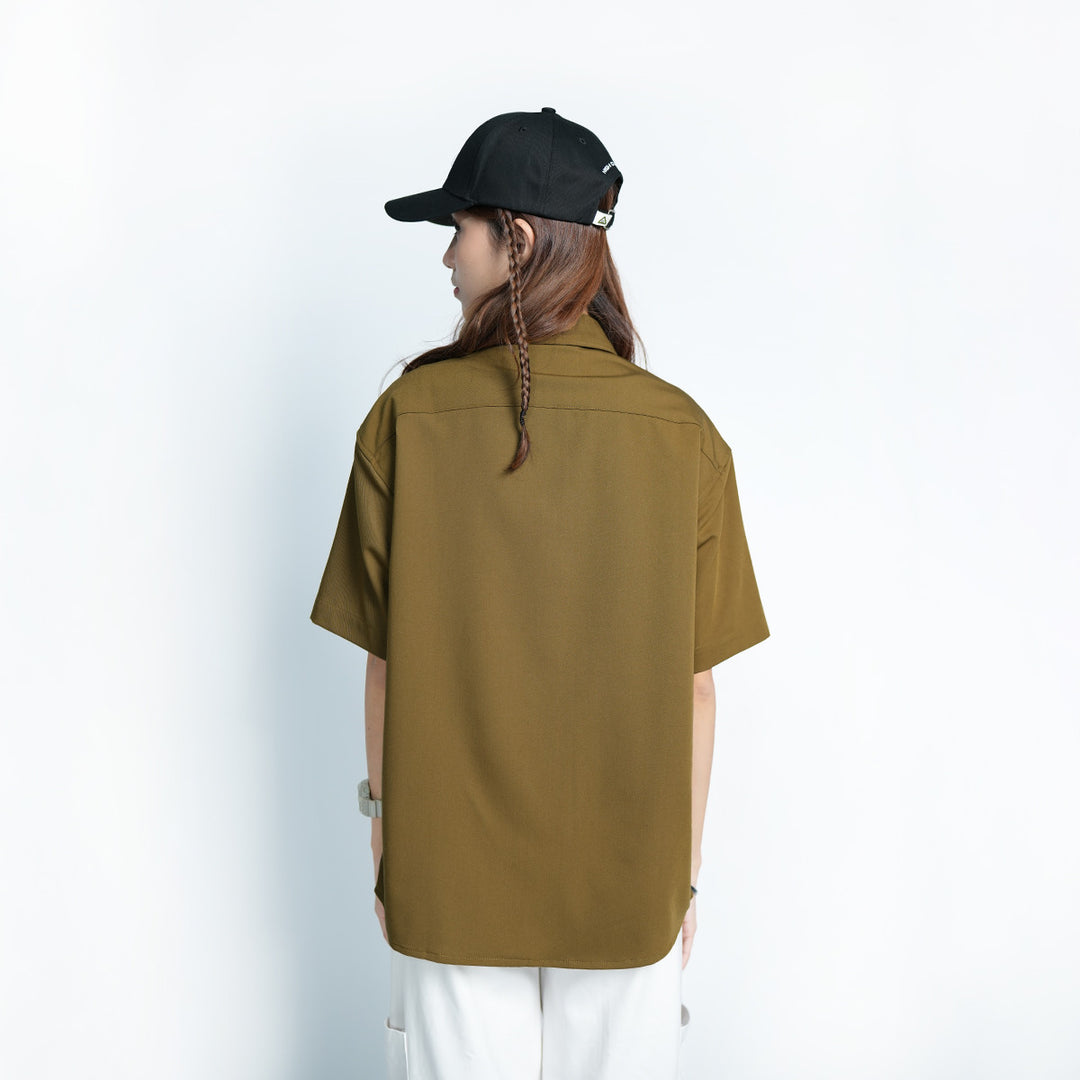 High Cultured Relaxed Short Sleeve Shirt with Pocket - 77