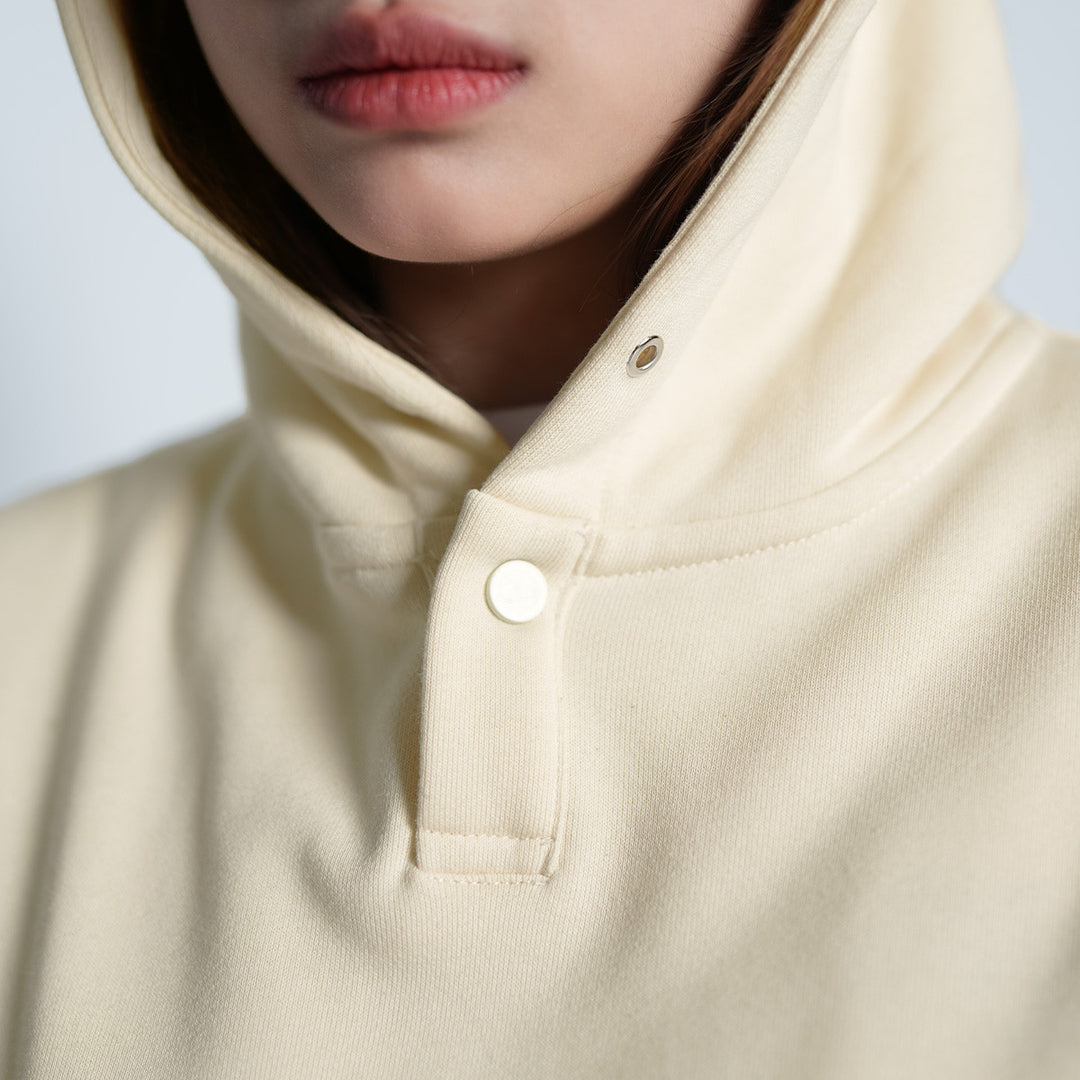 “BYTC” Button Hoodie Sweater - 244