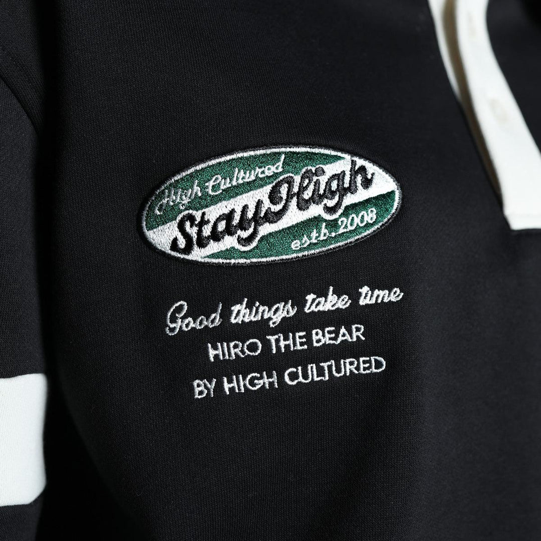 Good Things Take Time Hiro Long Sleeve Polo Tee - 139