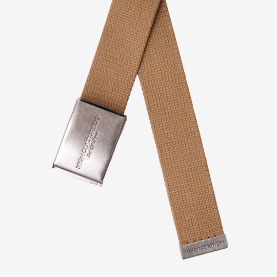 Silver Metal Canvas Clip Belt - 87