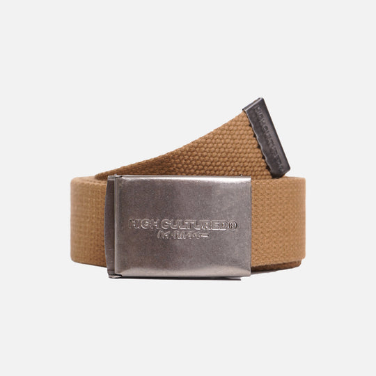 Silver Metal Canvas Clip Belt - 87