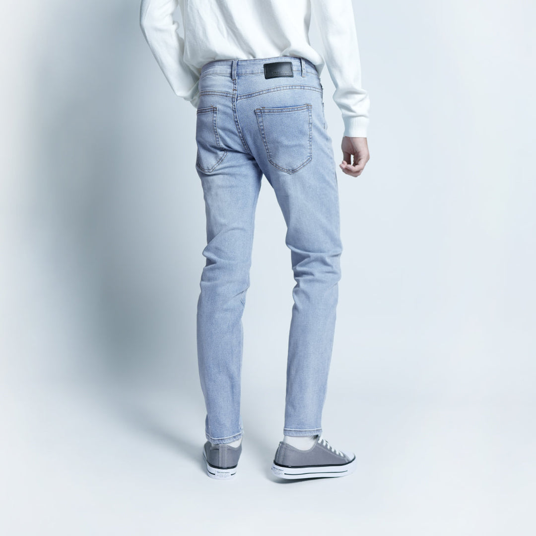 Slim-Fit Washed Denim Long Jeans - 92