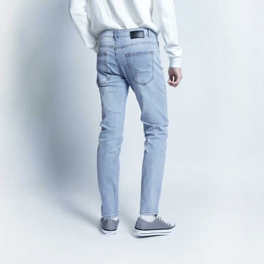 Slim-Fit Washed Denim Long Jeans - 92