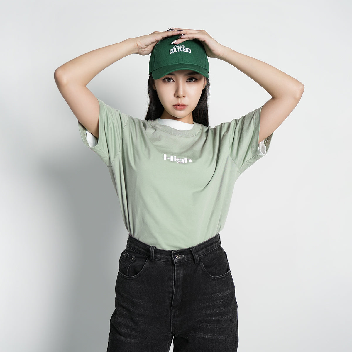 HIGH Logo Embroidered Tee - 927