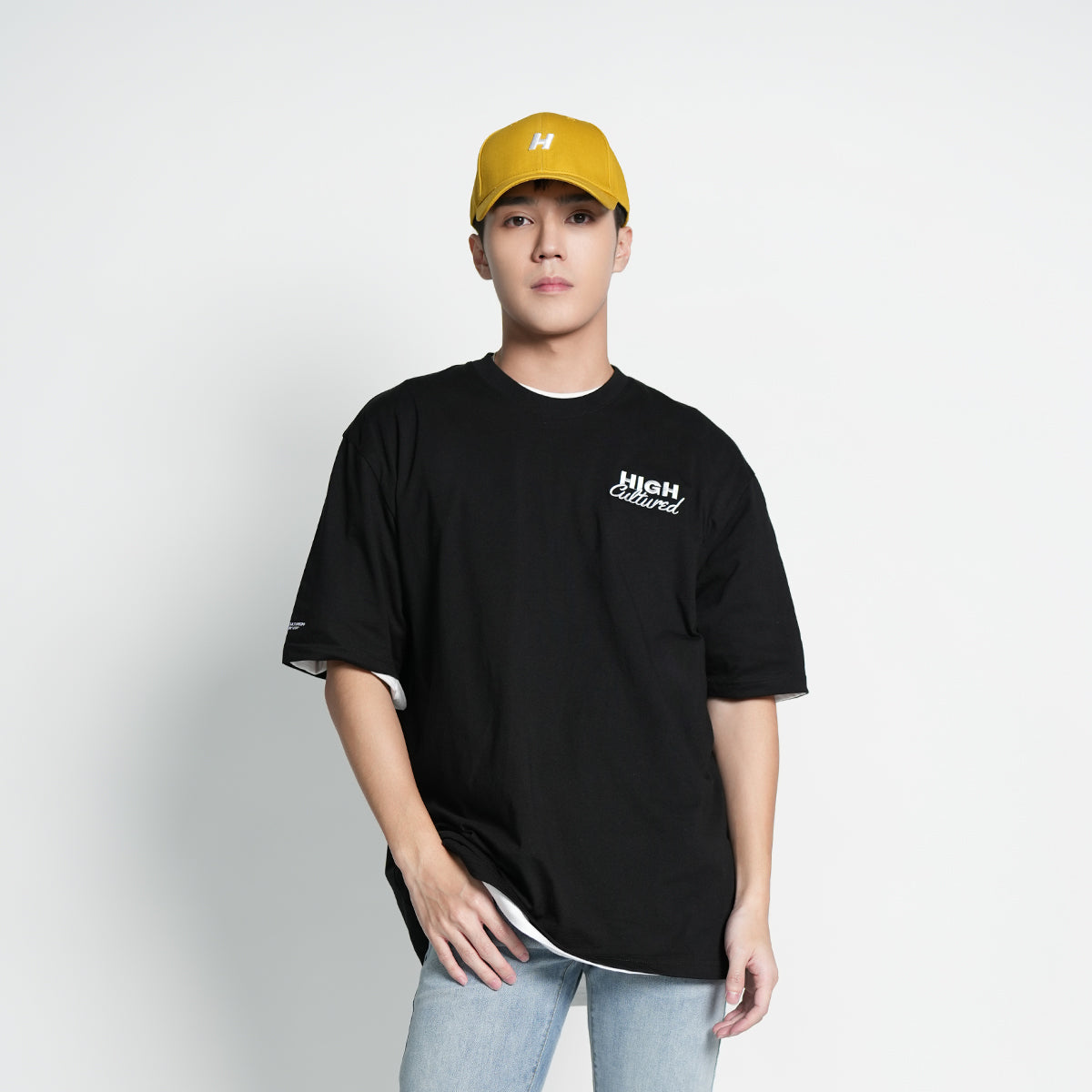 Embroidered Chest Logo Tee - 928