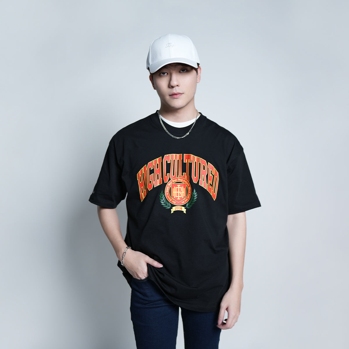 Retro High Cultured Loose Tee - 951
