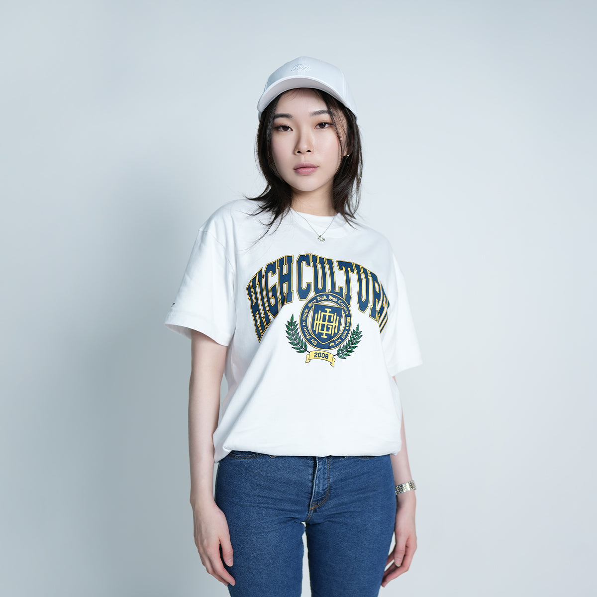 Retro High Cultured Loose Tee - 951