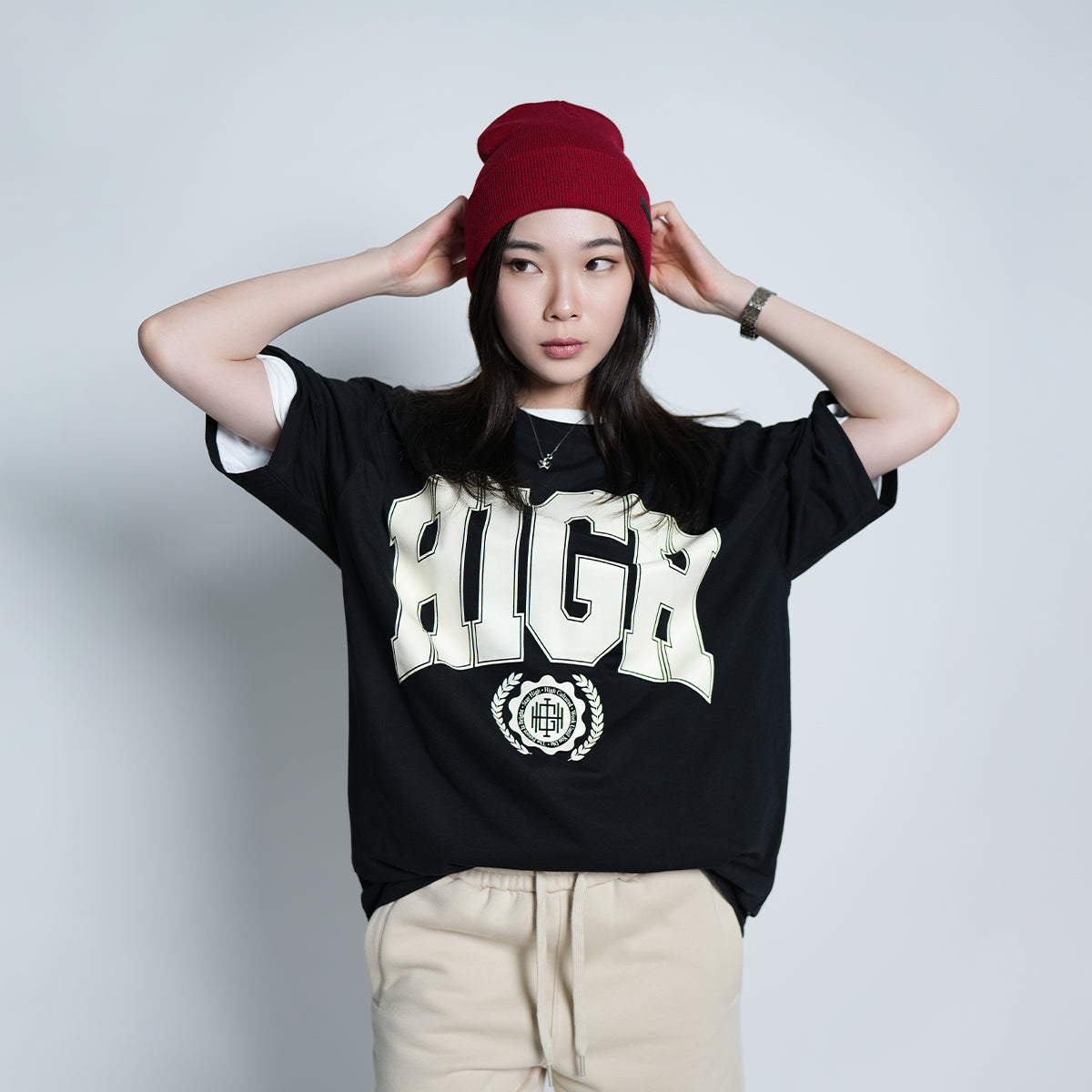 Bold College HIGH Loose Tee - 952
