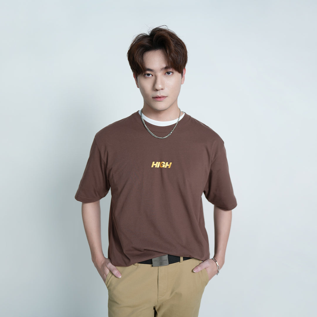 Golden Printed HIGH Logo Tee - 953