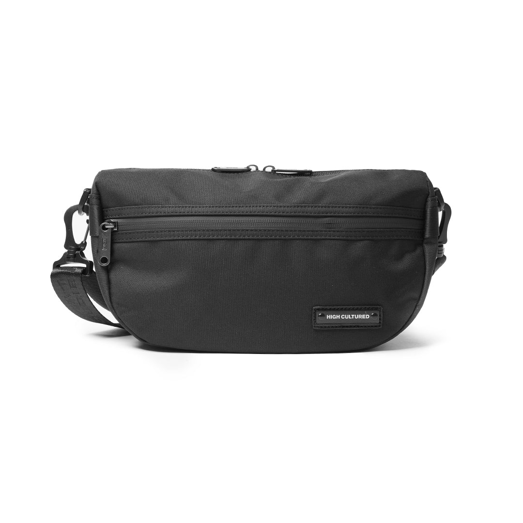 Canvas Metal Tag Half-moon Essential Bag - 59 - High Cultured