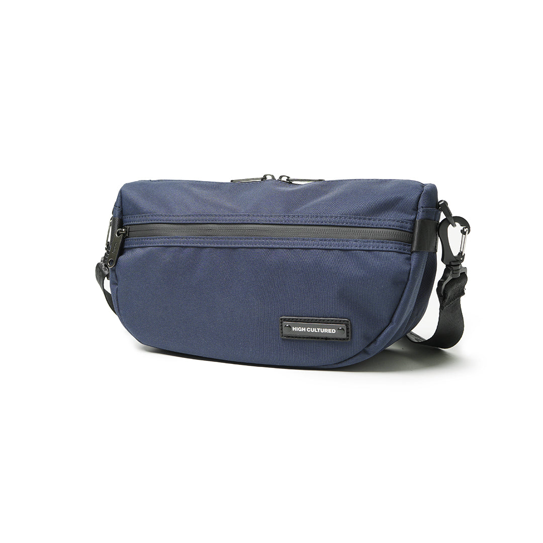 Canvas Metal Tag Half-moon Essential Bag - 59 - High Cultured