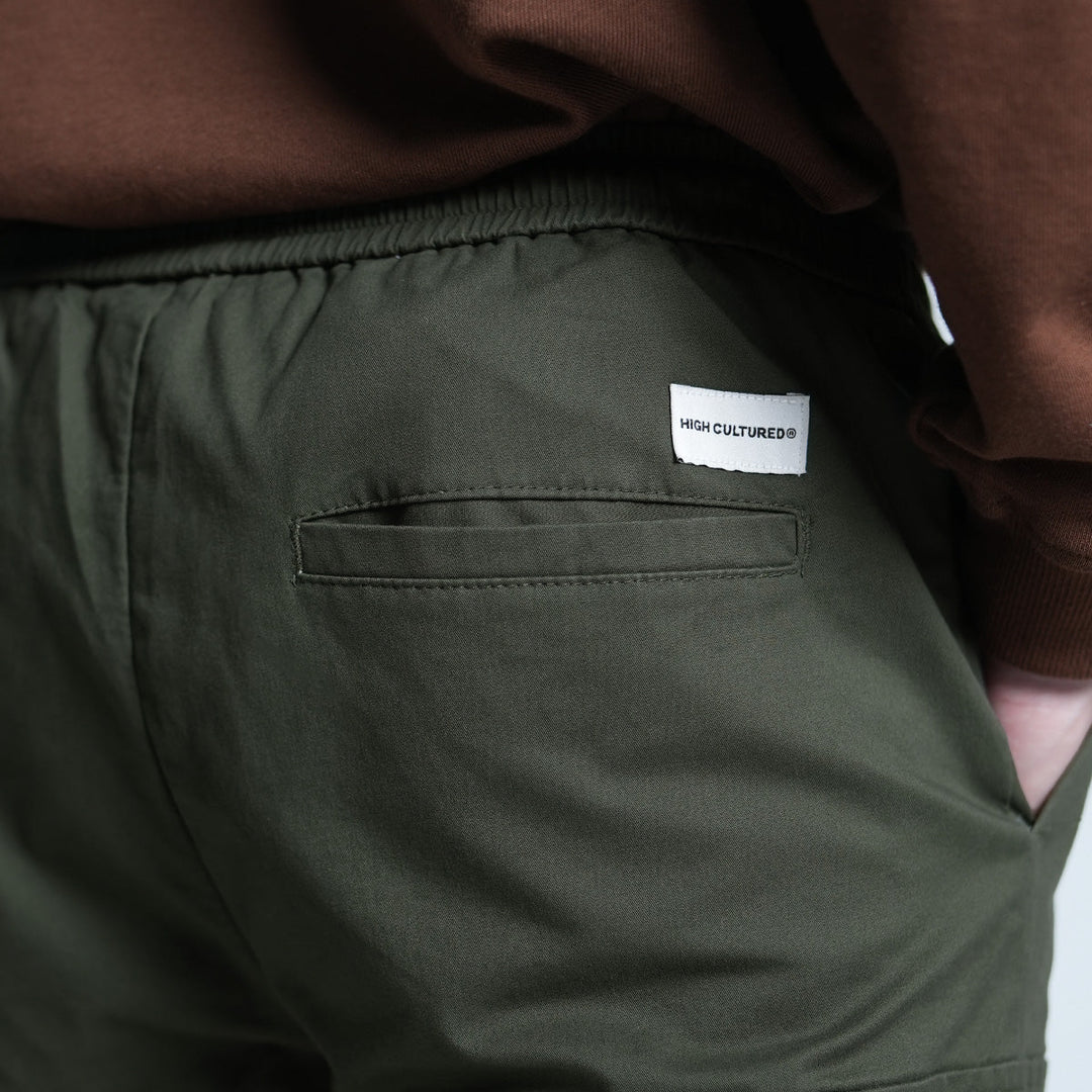 Elastic Cargo Short Pants - 104