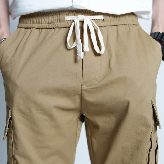 Elastic Cargo Short Pants - 104