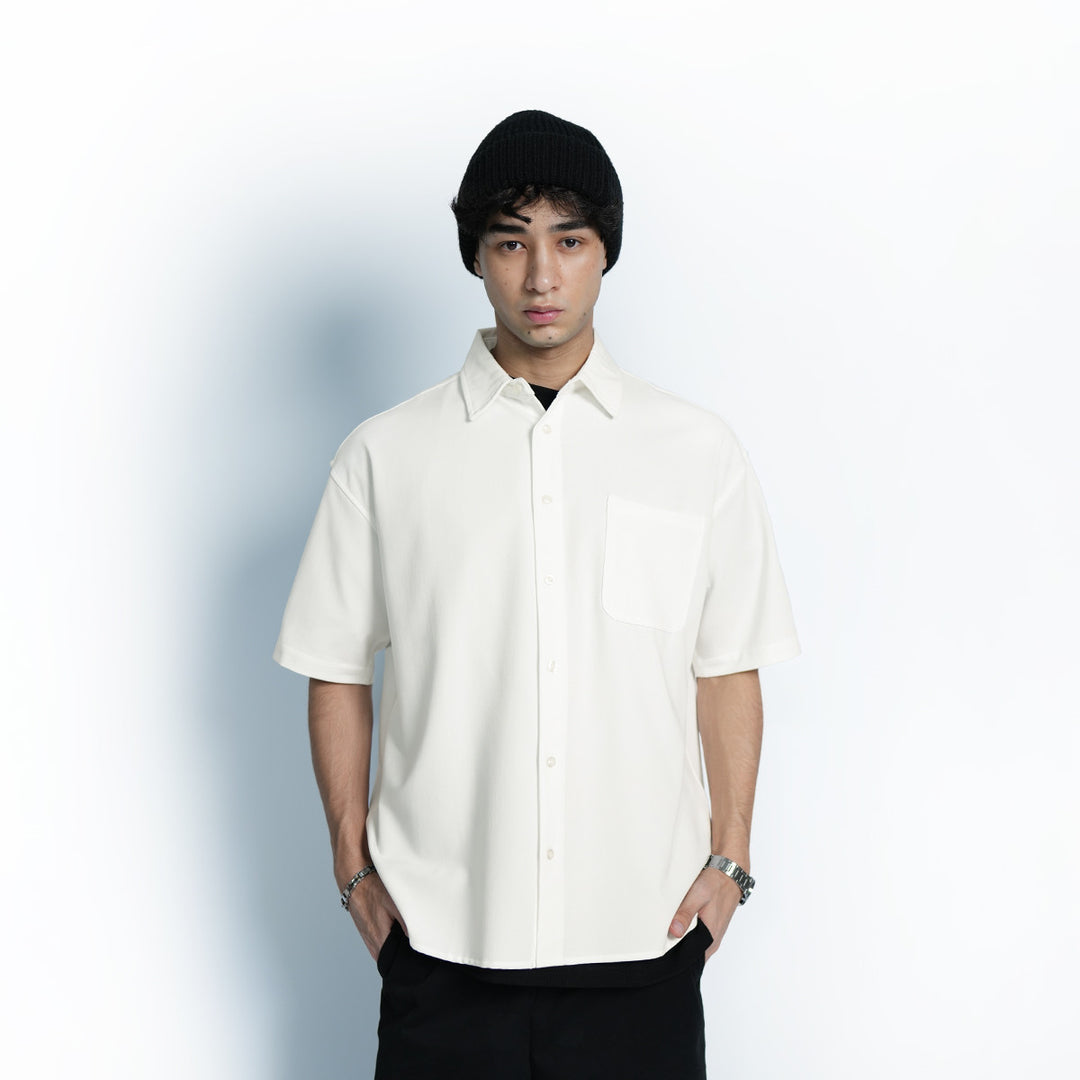 High Cultured Relaxed Short Sleeve Shirt with Pocket - 77